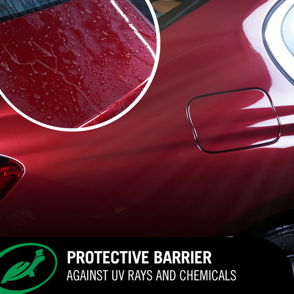 adds a layer of instant shine and protection