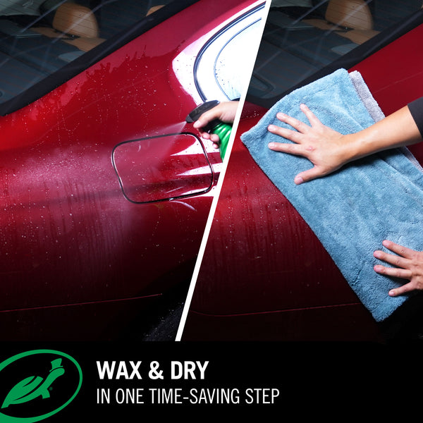 Combines two steps in your wash and wax routine to save you time 