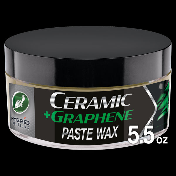 Ceramic + Graphene Paste Wax in a 5.5 oz container, part of the Turtle Wax Hybrid Solutions line.