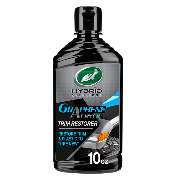 Turtle Wax Hybrid Solutions Graphene Acrylic Trim Restorer, 10 oz bottle for restoring plastic and trim.